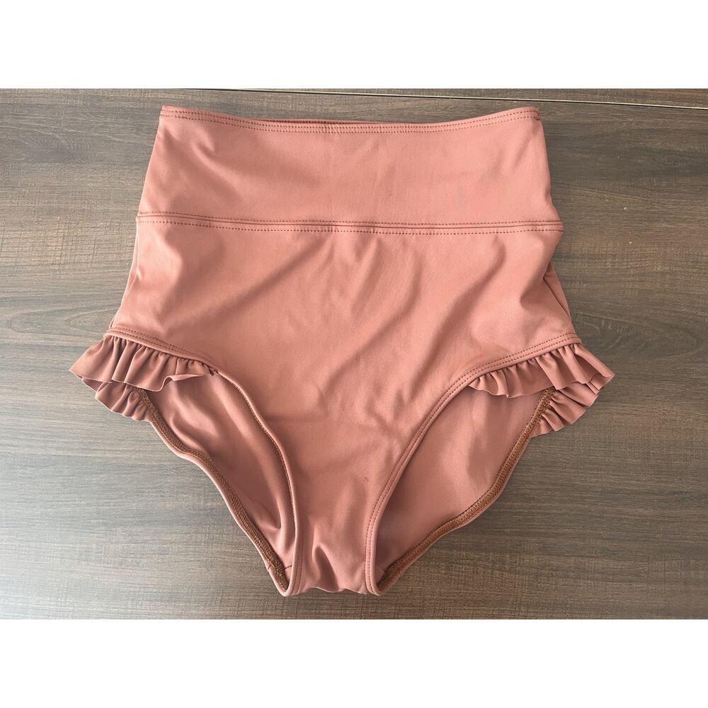 Tiger Friday Dance Bottoms Brief NWOT Size Adult Small Brown Ruffle J